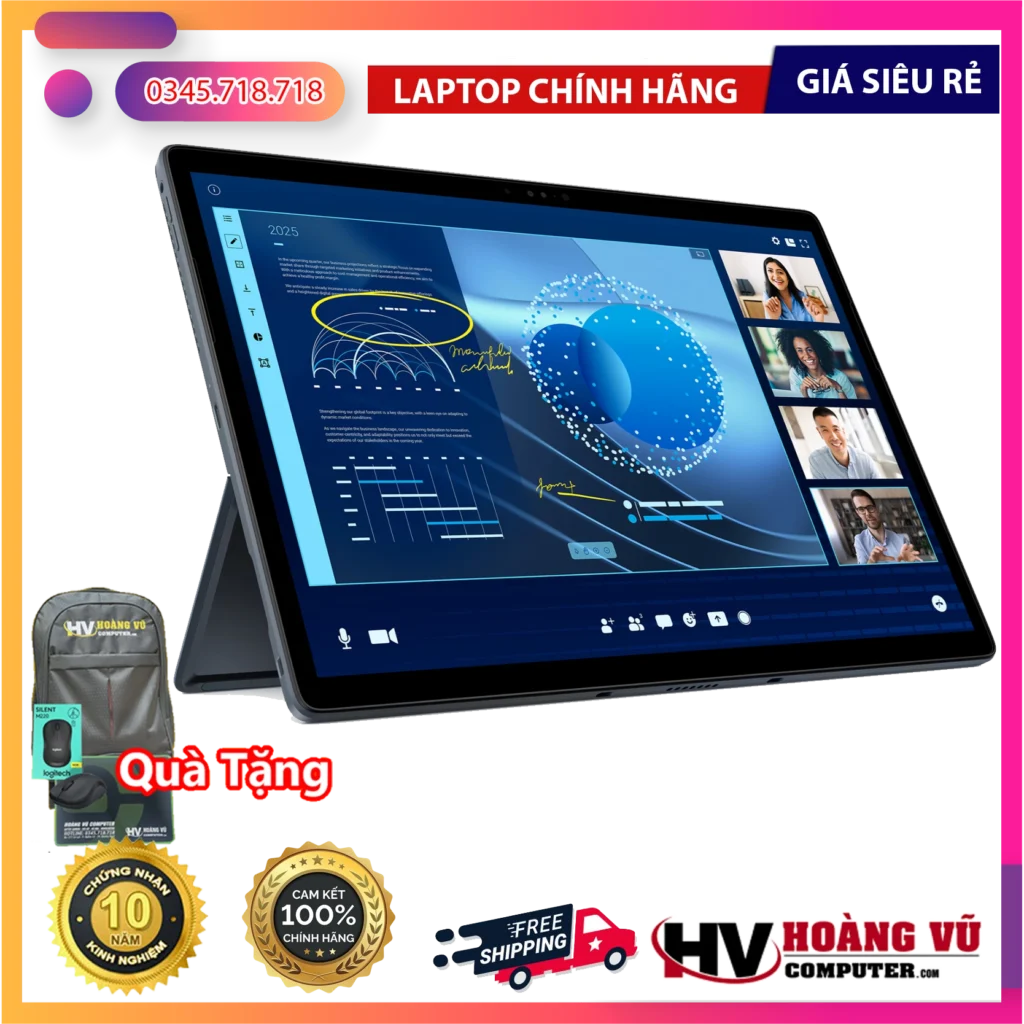 [NEW 100%] Laptop Dell Latitude 7350 Ultra 5 / Ultra 7 – Màn hình 3K Touch cao cấp, siêu mỏng nhẹ, chuẩn doanh nhân AI thế hệ mới - Hoàng Vũ Computer