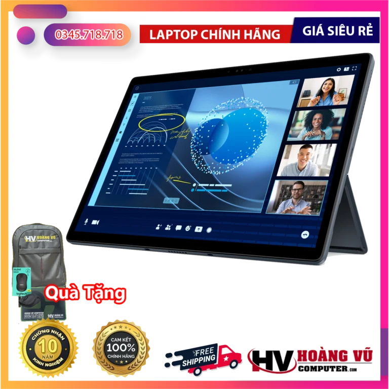 [NEW 100%] Laptop Dell Latitude 7350 Ultra 5 / Ultra 7 – Màn hình 3K Touch cao cấp, siêu mỏng nhẹ, chuẩn doanh nhân AI thế hệ mới - Hoàng Vũ Computer