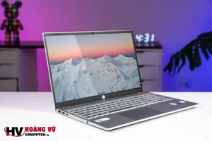 Laptop on a stylish desk setup