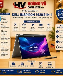 Dell Inspiron 7420 2-in-1 Core i5-1235U | RAM 8GB | SSD 256GB | Màn Hình 14.0 Inch FHD Cảm Ứng Xoay Gập 360° - Hoàng Vũ Computer