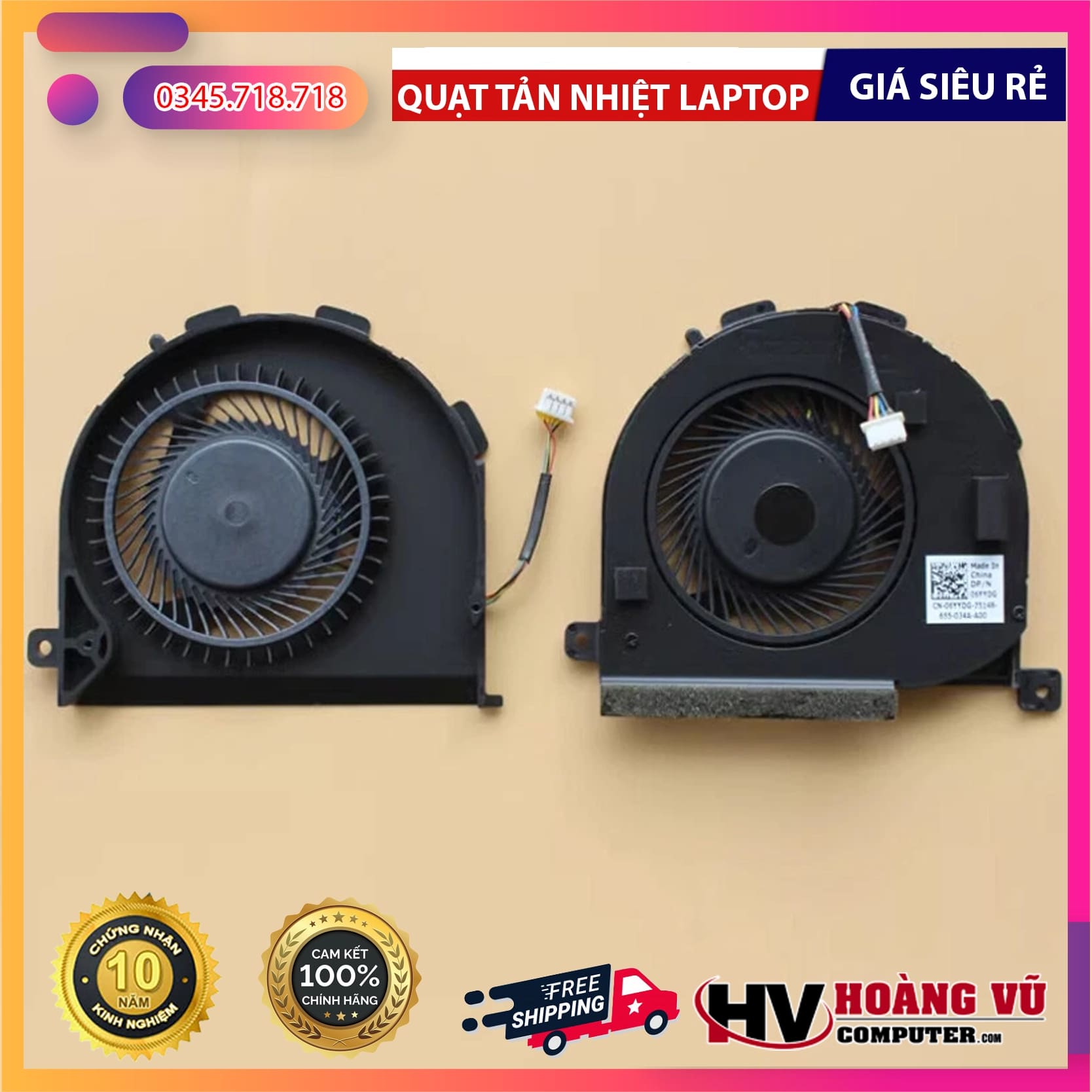 FAN – QUẠT TẢN NHIỆT LAPTOP DELL LATITUDE 14 E5450 – 06YYDG / 6YYDG 2 FAN – QUẠT TẢN NHIỆT LAPTOP DELL LATITUDE 14 E5450 – 06YYDG / 6YYDG