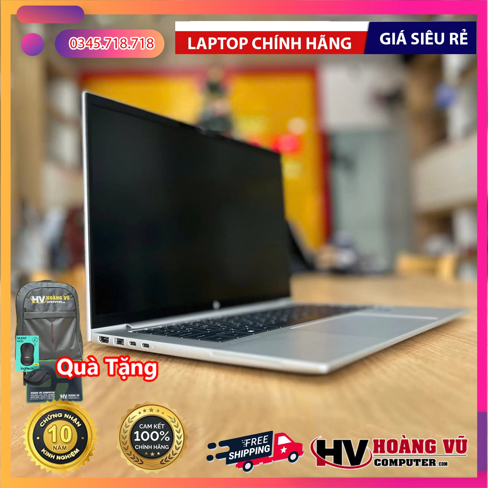 HP EliteBook 1040 G10 | Laptop Doanh Nhân Cao Cấp Siêu Nhẹ | Hoàng Vũ Computer 3 HP EliteBook 1040 G10 trang bị Intel Core Gen 13, màn hình 14” 16:10 cao cấp, thiết kế siêu nhẹ, bảo mật HP Wolf Security. Có sẵn tại Hoàng Vũ Computer.