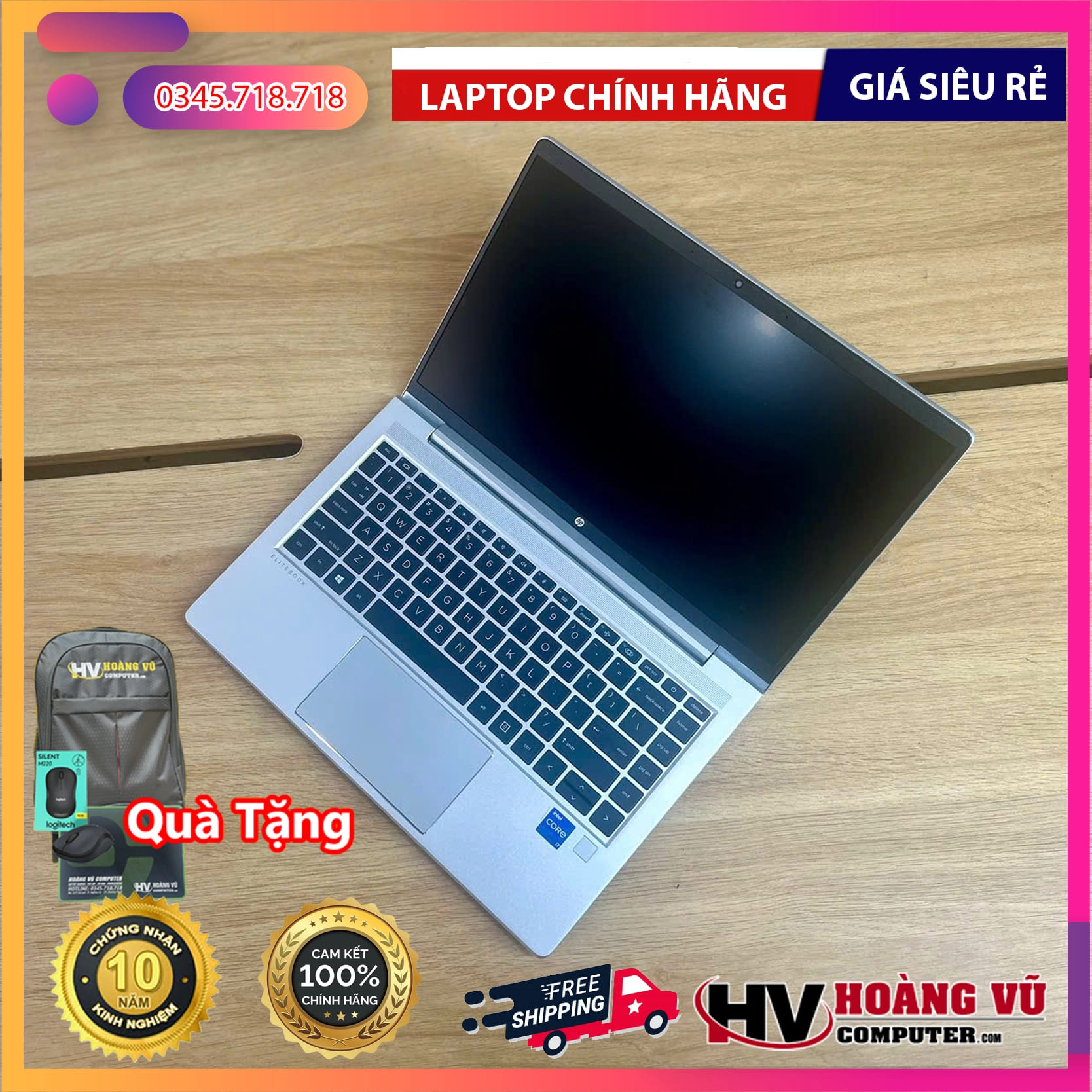 HP ProBook 640 G8 | Laptop Doanh Nghiệp Bền Bỉ | Hoàng Vũ Computer 2 Laptop HP ProBook 640 G8 – Doanh Nghiệp Bền Bỉ, Intel Gen 11, Hiệu Năng Ổn Định