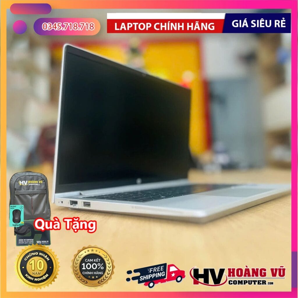 Khu vực bàn phím / cổng kết nối của HP ProBook 640 G8 i7-1185G7 Ram 16GB SSD 512GB Màn 14.0 inch FHD