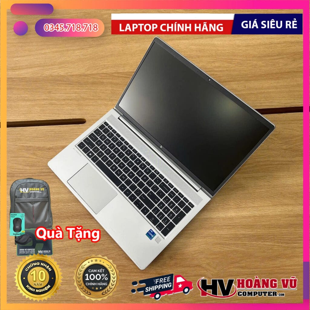 Thiết kế và ngoại hình thực tế của HP ProBook 650 G8 i7-1185G7 Ram 16GB SSD 512GB Màn 15.6 inch FHD