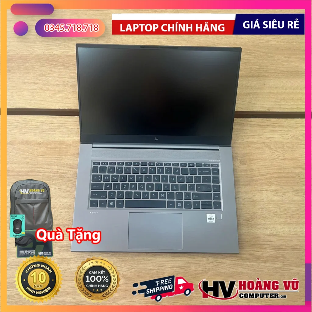 Thiết kế chi tiết của Laptop HP ZBook Studio 15 G7 – Workstation Di Động Cao Cấp, Mạnh Mẽ Cho Đồ Họa & Kỹ Thuật