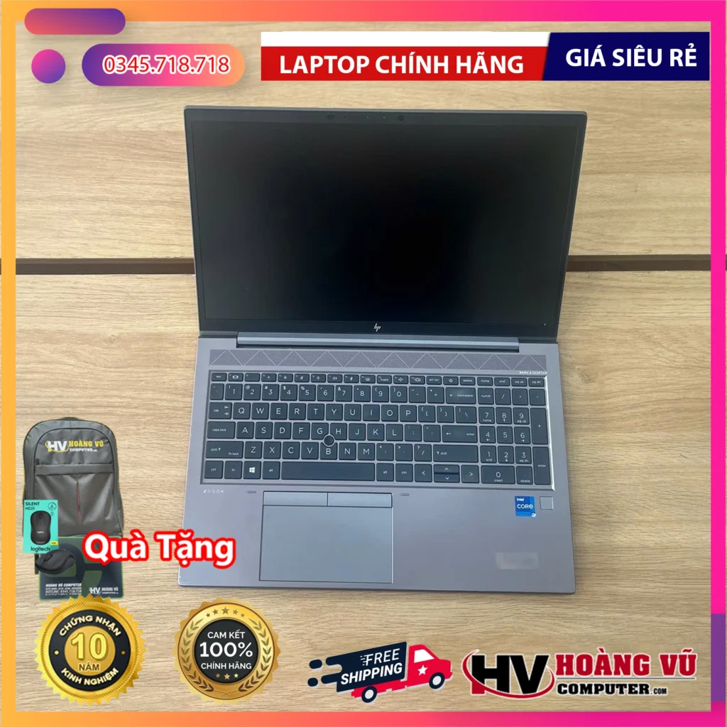 Thiết kế chi tiết của Laptop HP ZBook Firefly 15 G8 – Workstation Mỏng Nhẹ, Hiệu Năng Doanh Nghiệp Cao Cấp