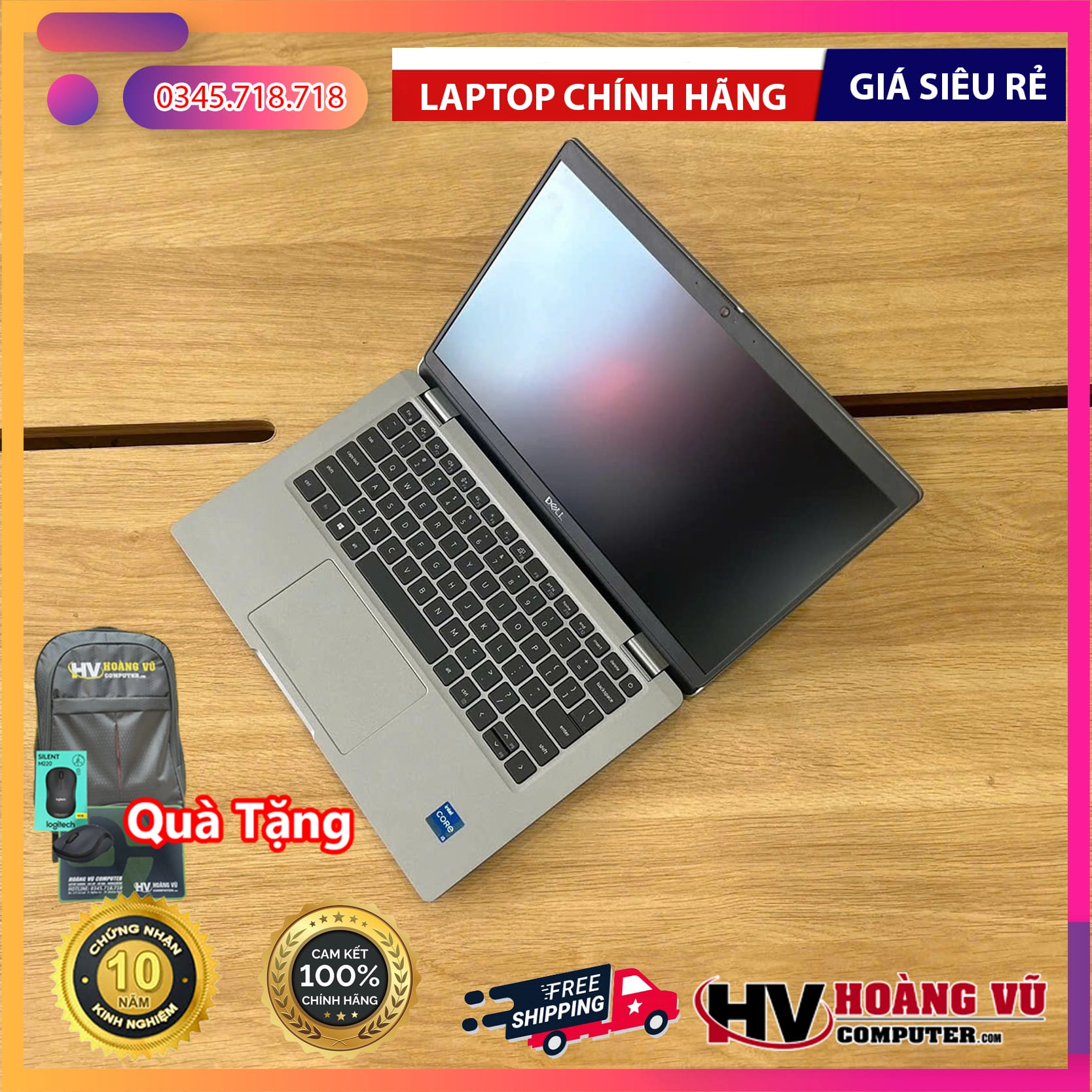Laptop Dell Latitude 5330 Quảng Ngãi | Intel Gen 12 Mỏng Nhẹ – Hoàng Vũ Computer 2 Dell Latitude 5330 laptop Quảng Ngãi – mỏng nhẹ, Intel Gen 12 mạnh mẽ, phù hợp văn phòng & doanh nhân. Giá tốt, bảo hành uy tín tại Hoàng Vũ Computer.