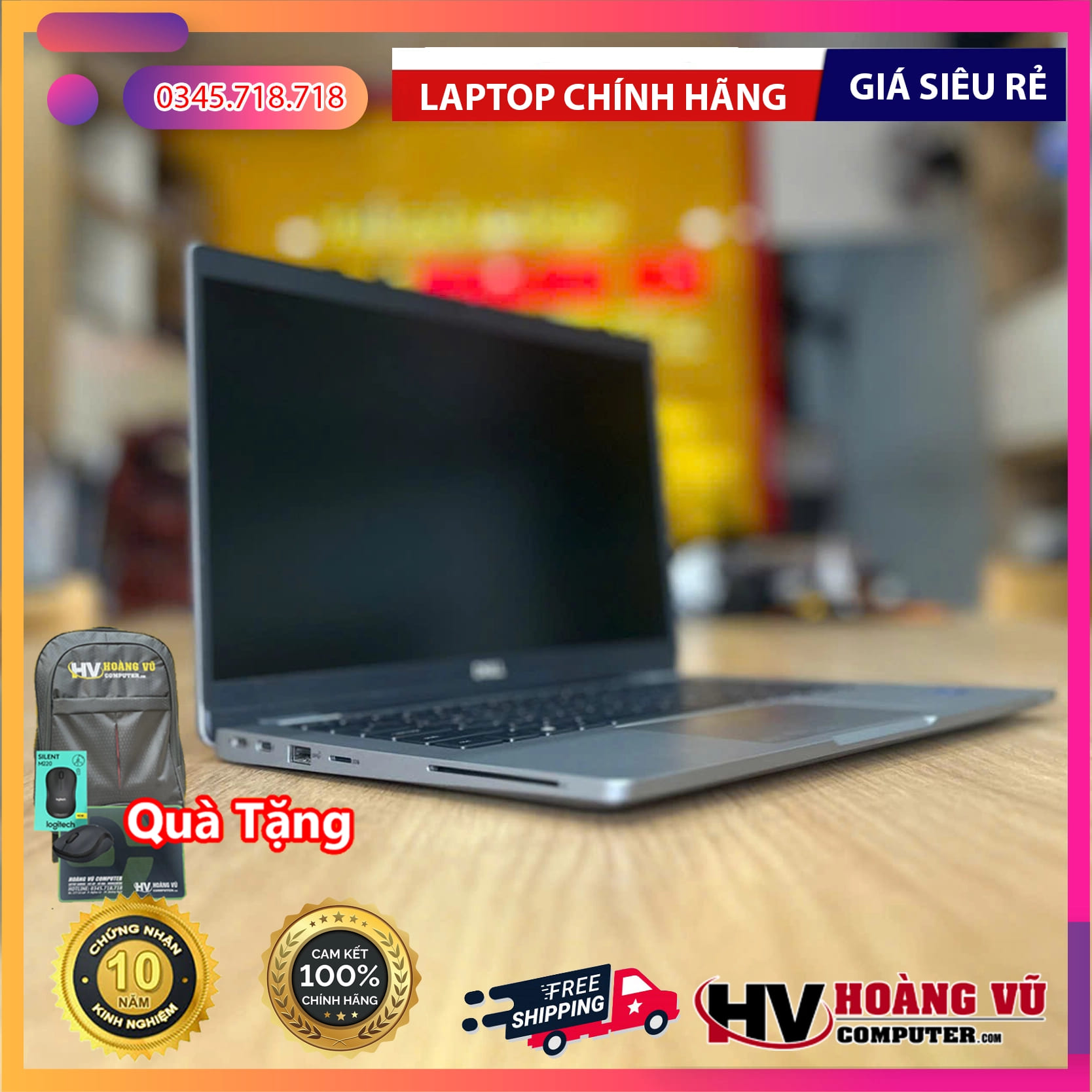 Laptop Dell Latitude 5330 Quảng Ngãi | Intel Gen 12 Mỏng Nhẹ – Hoàng Vũ Computer 4 Dell Latitude 5330 laptop Quảng Ngãi – mỏng nhẹ, Intel Gen 12 mạnh mẽ, phù hợp văn phòng & doanh nhân. Giá tốt, bảo hành uy tín tại Hoàng Vũ Computer.