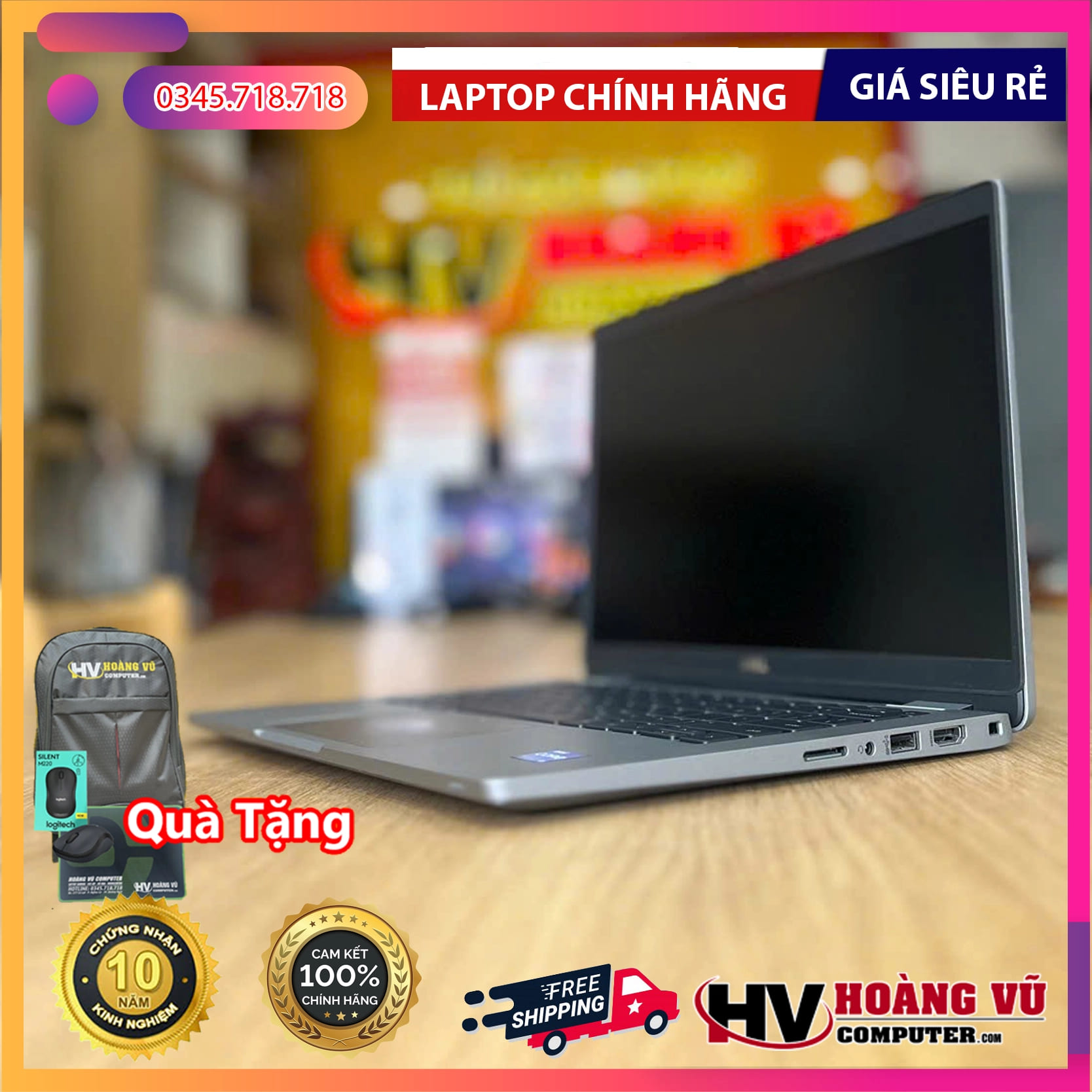 Laptop Dell Latitude 5330 Quảng Ngãi | Intel Gen 12 Mỏng Nhẹ – Hoàng Vũ Computer 3 Dell Latitude 5330 laptop Quảng Ngãi – mỏng nhẹ, Intel Gen 12 mạnh mẽ, phù hợp văn phòng & doanh nhân. Giá tốt, bảo hành uy tín tại Hoàng Vũ Computer.