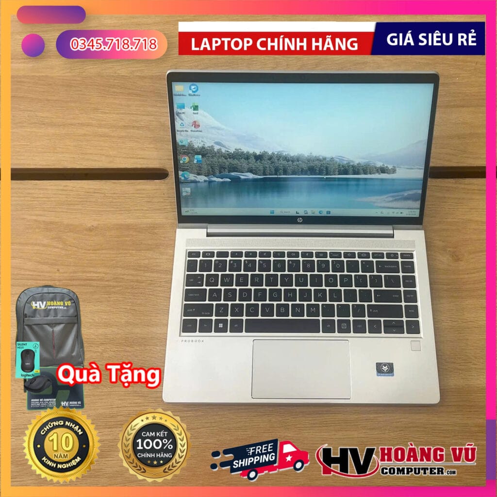 Thiết kế và ngoại hình thực tế của ProBook 445 G9 R5-5625U Ram 8GB SSD 256GB Màn 14.0 inch FHD
