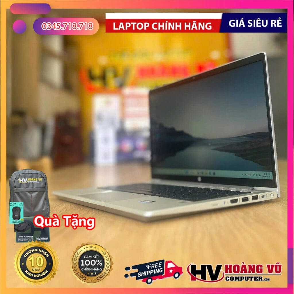 Mặt lưng và độ hoàn thiện của ProBook 445 G9 R5-5625U Ram 8GB SSD 256GB Màn 14.0 inch FHD