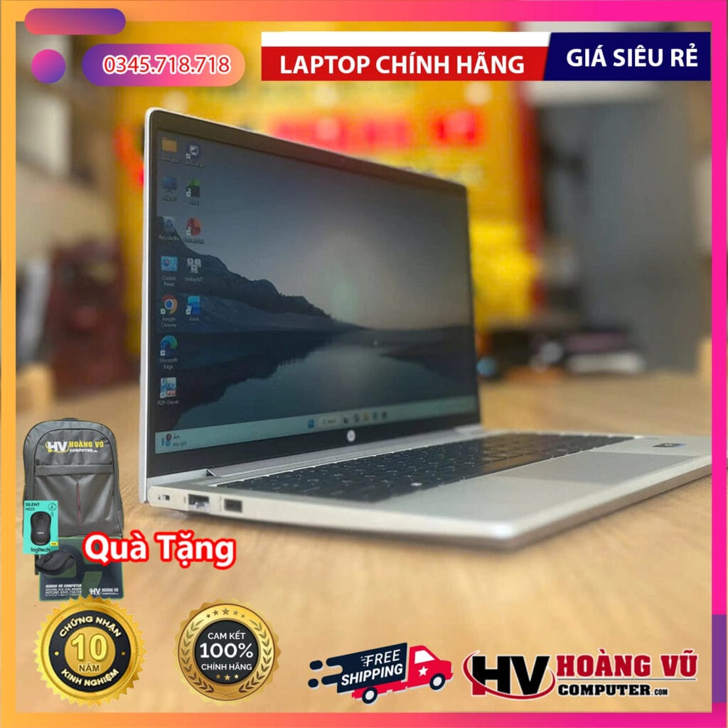 Khu vực bàn phím / cổng kết nối của ProBook 445 G9 R5-5625U Ram 8GB SSD 256GB Màn 14.0 inch FHD