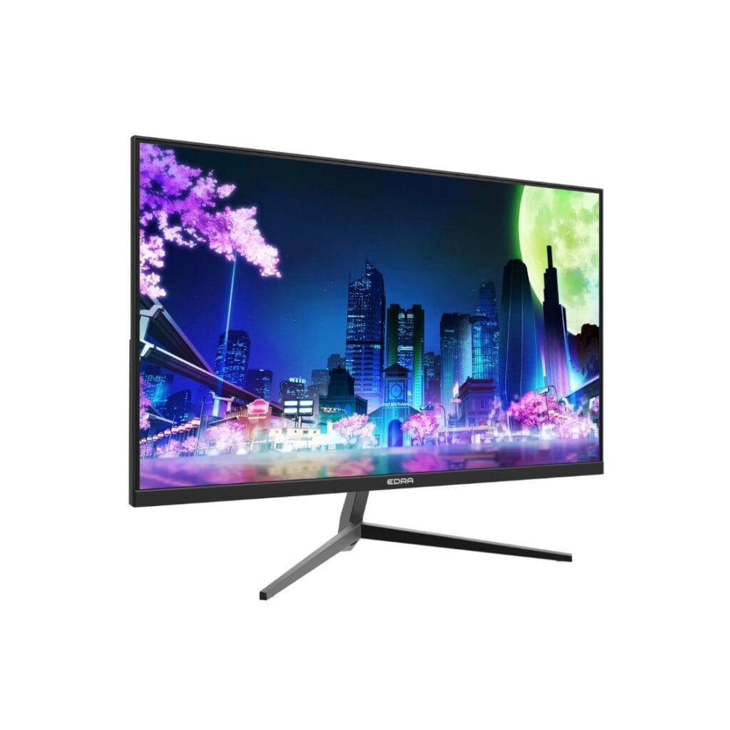 Mặt trước và viền màn hình của MÀN HÌNH GAMING EDRA EGM24F120H 24 INCH FHD 120Hz – MƯỢT MÀ CHO GAME THỦ