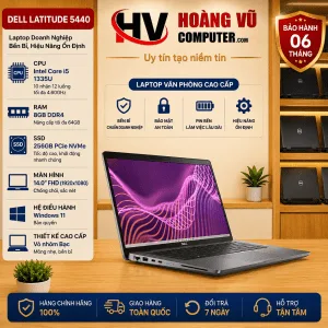 💻 Laptop Dell Latitude 5440 i5-1335U | RAM 8GB | SSD 256GB | 14” FHD – Gen 13 Mạnh Mẽ, Bền Bỉ Chuẩn Doanh Nghiệp