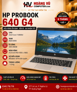 HP Probook 640 G4 i7-8650U Ram 8GB SSD 256GB Màn hình 14.0 FHD