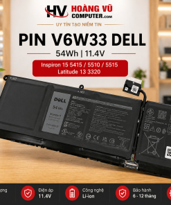 Pin V6W33 Dell 54Wh Quảng Ngãi – pin zin, dùng bền, thay nhanh cho Inspiron 5415, 5510, Latitude 3320 tại Hoàng Vũ Computer.