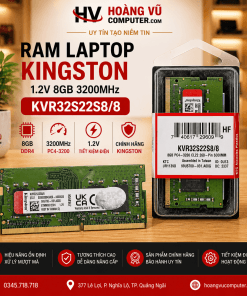 RAM Kingston 8GB DDR4 3200MHz Quảng Ngãi – nâng cấp laptop chạy mượt, chính hãng, giá tốt tại Hoàng Vũ Computer.