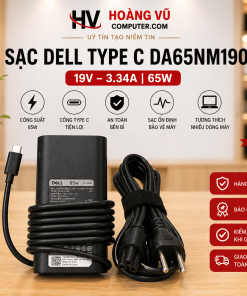 Sạc Dell Type-C 65W DA65NM190 Quảng Ngãi – sạc nhanh, ổn định, chính hãng, bảo hành tốt tại Hoàng Vũ Computer.