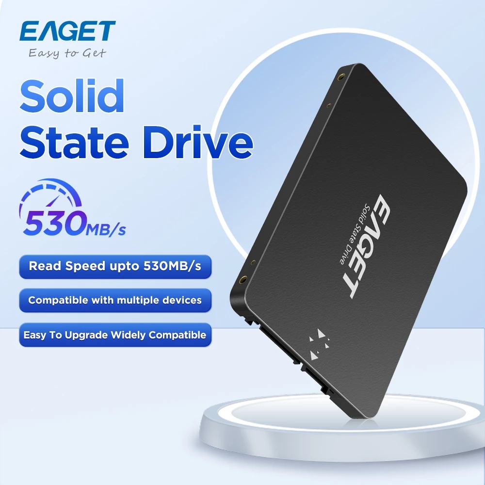 Đóng gói và tình trạng sản phẩm Ổ cứng SSD Eaget 120GB 2.5