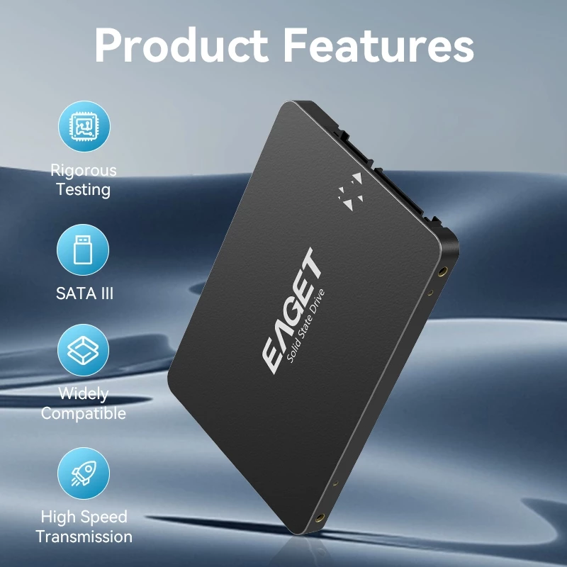 Thông số / tem sản phẩm của Ổ cứng SSD Eaget 120GB 2.5