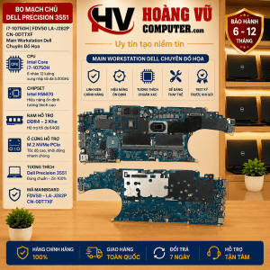 Mainboard Dell Precision 3551 FDV50 LA-J282P CN-0DTTXF Quảng Ngãi – sửa chữa main workstation Dell chuyên sâu tại Hoàng Vũ Computer.