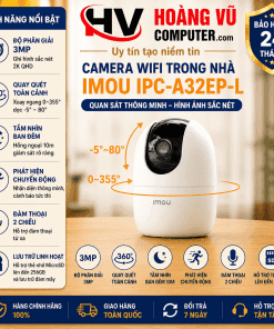 Camera wifi trong nhà quay quét 3MP IMOU IPC-A32EP-L - Hoàng Vũ Computer