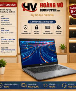 Dell Latitude 5420 i5-1145G7 RAM 8GB SSD 256GB Màn 14.0” FHD – Laptop Doanh Nghiệp Bền Bỉ, Hiệu Năng Ổn Định