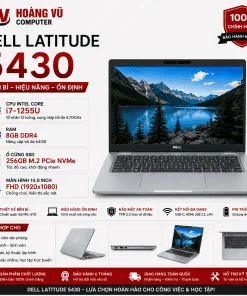 Dell Latitude 5430 i7-1255U Ram 8GB SSD 256GB Màn 14.0 inch FHD - Hoàng Vũ Computer