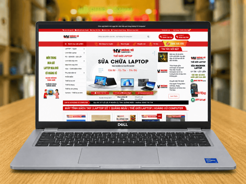 Thiết kế và ngoại hình thực tế của Dell Latitude 5440 i7-1355U Ram 8GB SSD 256GB Màn hình 14.0 inch FHD