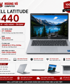 Dell Latitude 5440 i7-1355U RAM 8GB SSD 256GB Quảng Ngãi – laptop doanh nghiệp bền bỉ, hiệu năng mạnh tại Hoàng Vũ Computer.