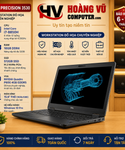 Dell Precision 3530 i7-8850H Quadro P600 4GB Quảng Ngãi – workstation đồ họa mạnh mẽ tại Hoàng Vũ Computer.