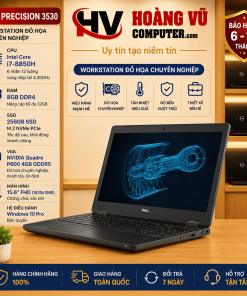 Dell Precision 3530 i7-8850H Quadro P600 4GB Quảng Ngãi – workstation đồ họa mạnh mẽ tại Hoàng Vũ Computer.