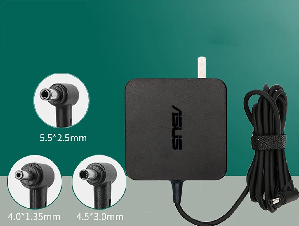 Tem thông số công suất của Sạc Asus Vuông 19V - 3.42A 65W Chân kim nhỏ 4.5 x 3.0 mm Zin