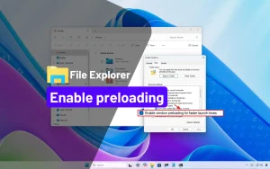 Cách bật hoặc tắt tính năng tải trước File Explorer để tăng tốc độ khởi động trên Windows 11 | Hoàng Vũ Computer