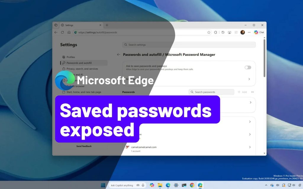 Microsoft Edge giữ mật khẩu không được mã hóa trong bộ nhớ, Microsoft cho rằng đây là điều “dự kiến” | Hoàng Vũ Computer