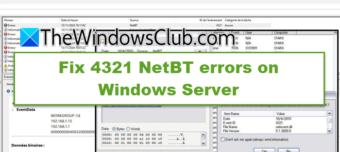Sửa lỗi NetBT 4321 trên Windows Server | Hoàng Vũ Computer