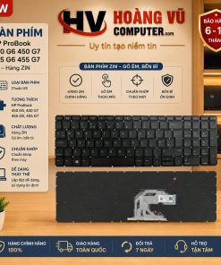 Bàn phím HP ProBook 450 G6, 450 G7, 455 G6, 455 G7 chuẩn US chất lượng cao, gõ êm, chuẩn khớp theo máy. Có bán tại Hoàng Vũ Computer Quảng Ngãi.