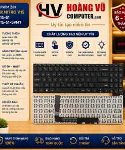 Bàn Phím ZIN Acer Nitro V15 ANV15-51 ANV15-51-59MT