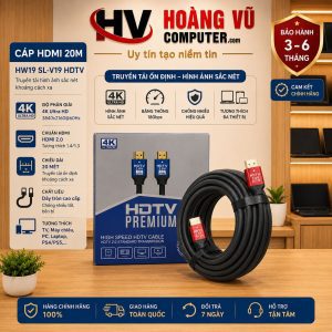 Cáp HDMI 20m 4K HW19 SL-V19 HDTV Cao Cấp - Hoàng Vũ Computer