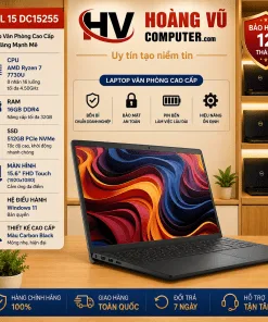 Dell 15 DC15255 R7-7730U | RAM 16G | SSD 512G | 15.6 inch FHD | Touch | Windows 11 | Carbon Black - Hoàng Vũ Computer