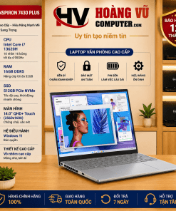 Dell Inspiron 7430 Plus Core i7-13620H RAM 16GB SSD 512GB màn hình 14 inch QHD+, vỏ nhôm cao cấp, Windows 11. Laptop hiệu năng cao tại Hoàng Vũ Computer Quảng Ngãi.
