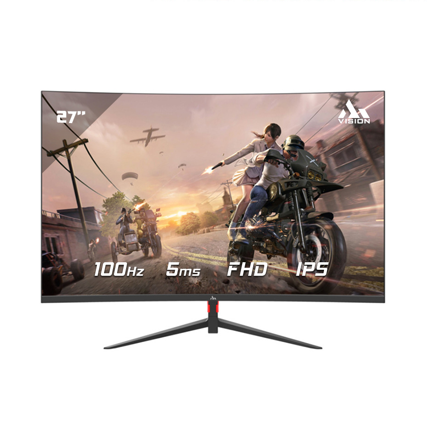 Màn hình cong Aivision A272FC 27 inch Full HD, tấm nền VA, tần số quét 100Hz, thời gian phản hồi 5ms. Phù hợp văn phòng, giải trí và gaming tại Hoàng Vũ Computer.