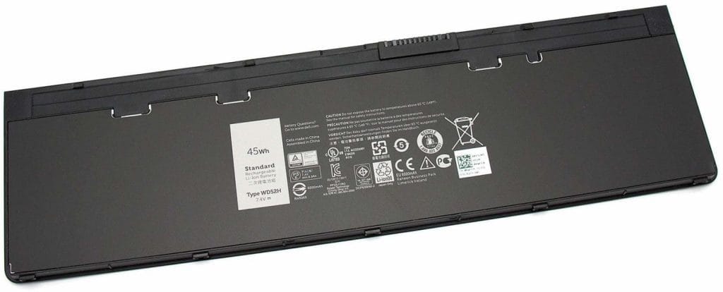 Thiết kế và ngoại hình thực tế của Pin 45Wh VFV59 WD52H Dell Latitude 12 7000 E7240 E7250 GVD76 HJ8KP