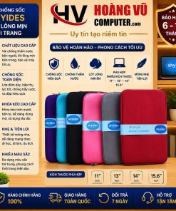 Túi chống sốc Shyides lót lông mịn cao cấp dành cho laptop, MacBook, iPad 11 inch, 13 inch, 14 inch, 15.6 inch. Thiết kế thời trang, chống trầy xước hiệu quả tại Hoàng Vũ Computer.