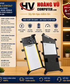 Pin Asus C21N1347 dành cho Asus X554L, X555L, X555LB, X555LN, X555LD, X555LP chất lượng cao, thời lượng ổn định, bảo hành uy tín tại Hoàng Vũ Computer Quảng Ngãi.