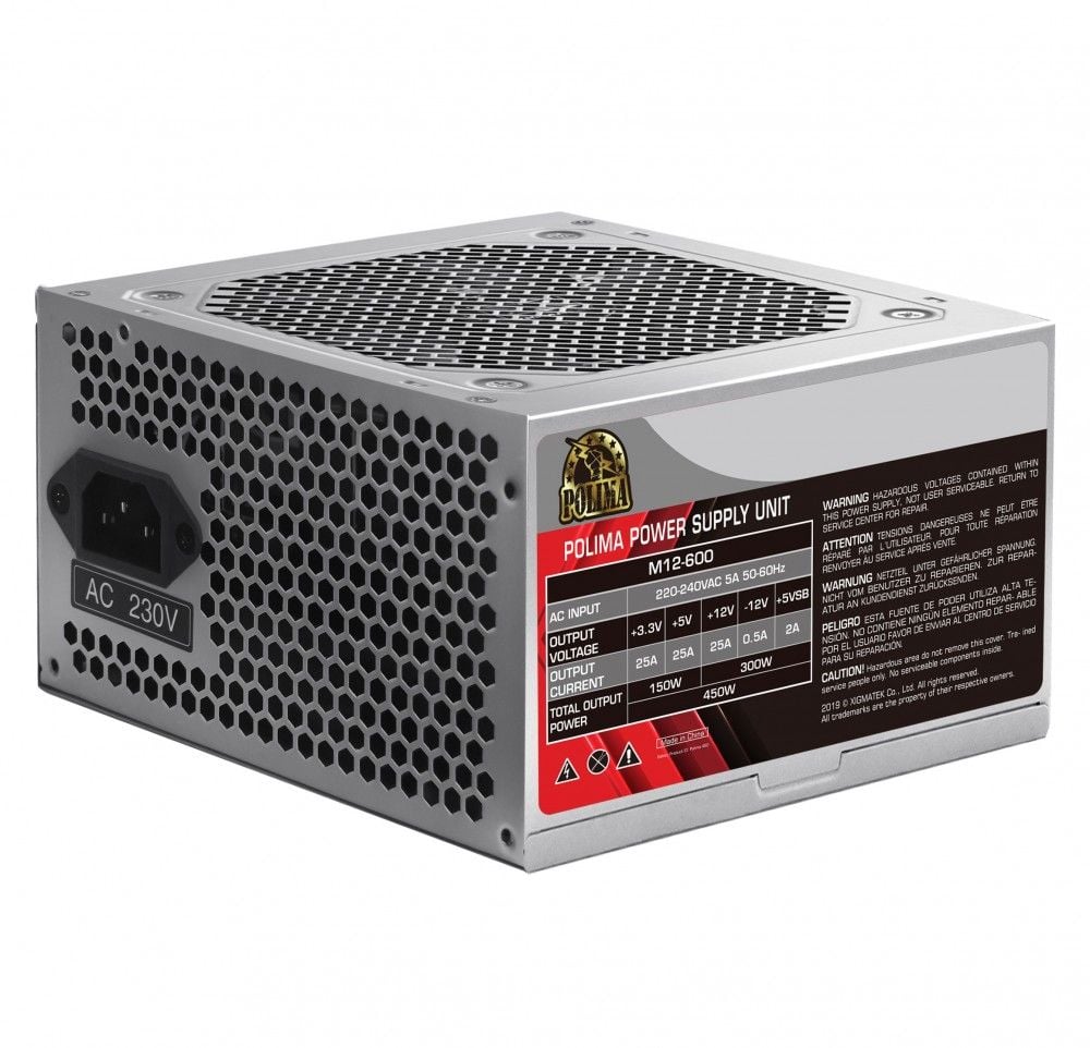 Nguồn máy tính Xigmatek POLIMA M12-600 EN42685 công suất 600W chính hãng, hoạt động ổn định, phù hợp PC văn phòng và gaming tại Hoàng Vũ Computer Quảng Ngãi.