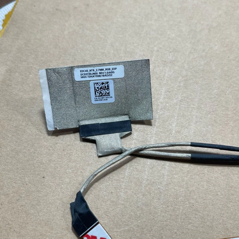 Cáp màn hình Dell Latitude 7400 không cảm ứng, mã 0XV96Y, XV96Y, DC02C00JN00, chuẩn 30 Pin, hàng New, dùng thay cáp bị đứt hoặc chập chờn.
