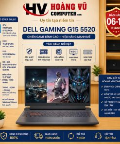 Dell Gaming G15 5520 71000334 (Core i7-12700H | 16GB | 512GB | RTX 3060 6GB | 15.6 inch FHD 165Hz | Win 11 | Office ) - Hoàng Vũ Computer