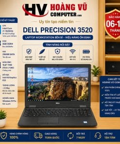 Dell Precision 3520 i7-7820HQ | RAM 8GB | SSD 256GB | 15.6 FHD - Hoàng Vũ Computer